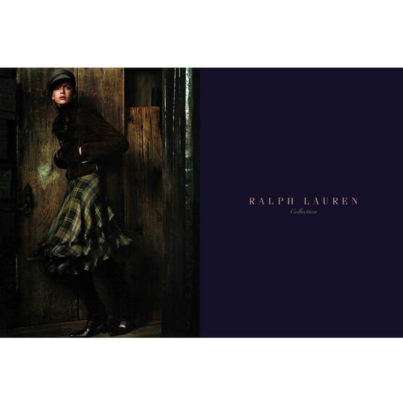 Ralph Lauren Collection Silk Midi Skirt 12 Asymmetrical Plaid Flowy Runway 2003 - Picture 6 of 13